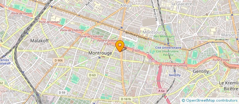 localisation de l'entreprise MONSIEUR PIERRE CLARET à MONTROUGE