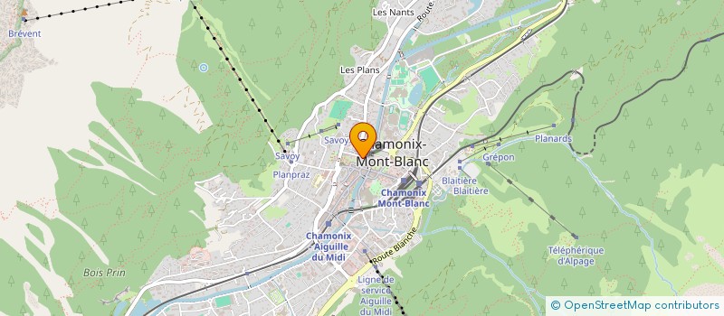 localisation de l'entreprise MONSIEUR PIERRE CLARET  CHAMONIX-MONT-BLANC