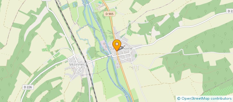 localisation de l'entreprise MONSIEUR PIERRE CLAUDE MORIN  DANNEMOINE