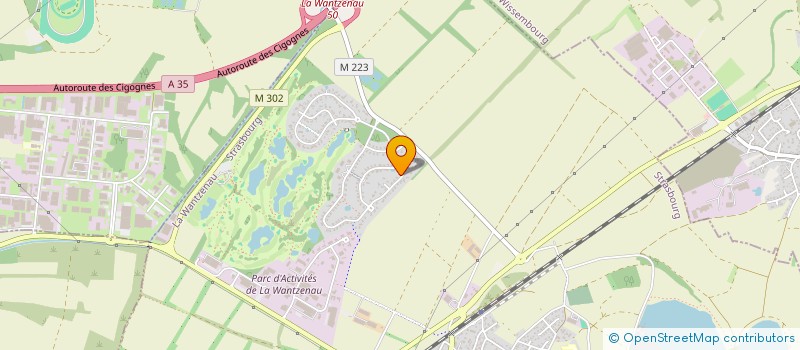 localisation de l'entreprise MONSIEUR PIERRE CLAUSS  LA WANTZENAU