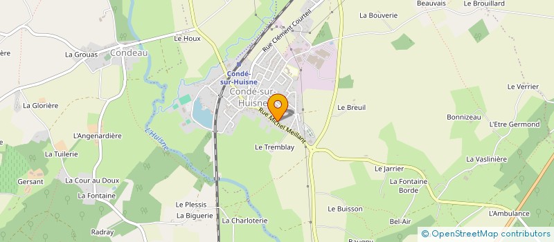 localisation de l'entreprise MONSIEUR PIERRE CLAUZET à SABLONS-SUR-HUISNE