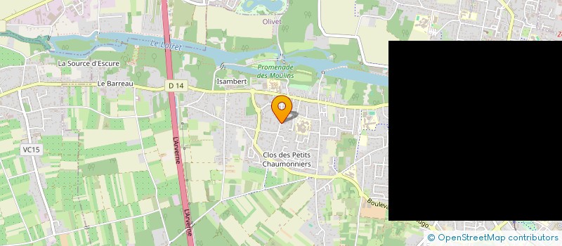 localisation de l'entreprise MONSIEUR PIERRE CLAVEAU à OLIVET
