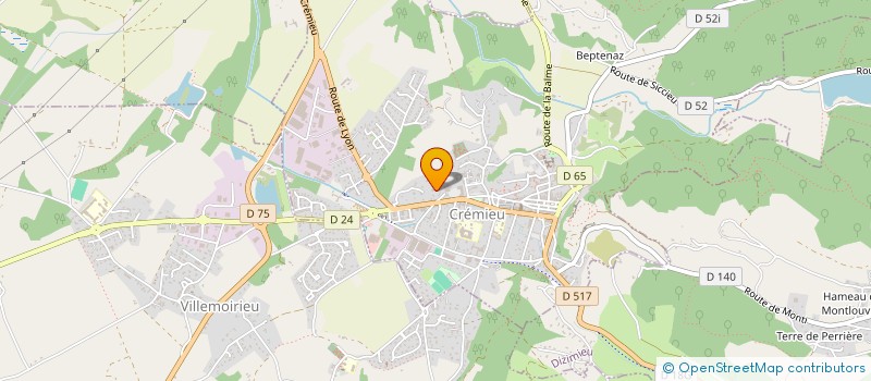 localisation de l'entreprise MONSIEUR PIERRE CLAVEL à CREMIEU