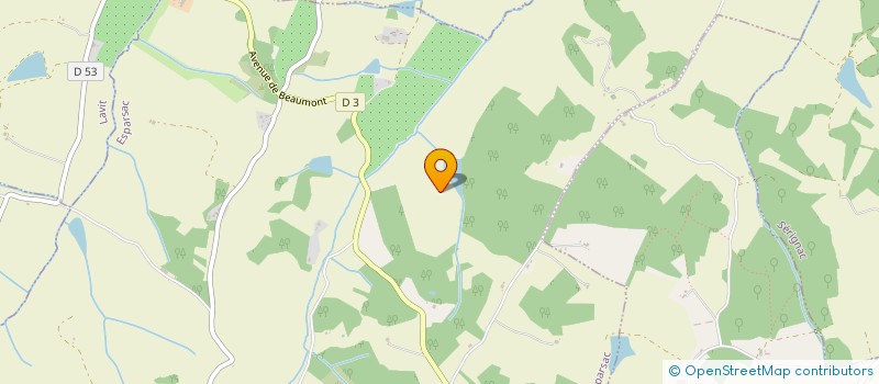 localisation de l'entreprise MONSIEUR PIERRE CLAVEL  ESPARSAC