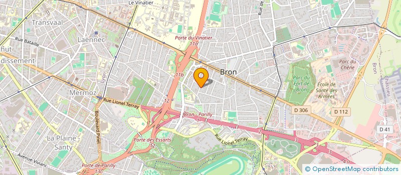 localisation de l'entreprise MONSIEUR PIERRE CLAYETTE  BRON