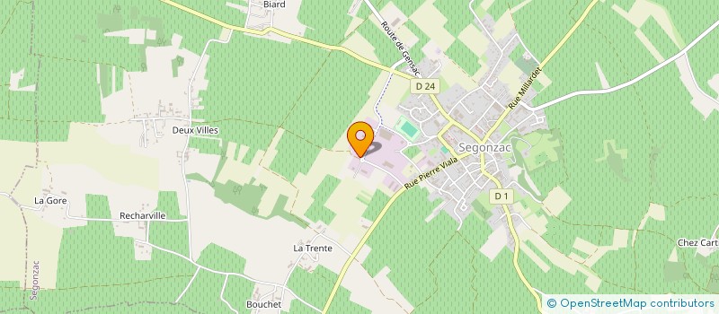 localisation de l'entreprise MONSIEUR PIERRE-CLEMENT BURAUD à LIGNIERES-AMBLEVILLE