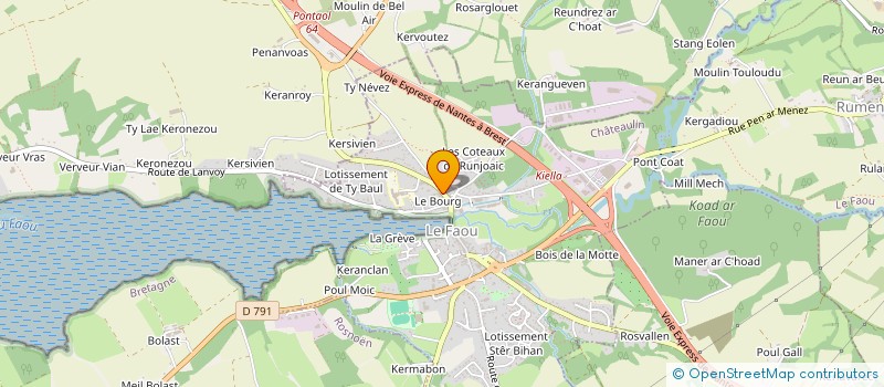 localisation de l'entreprise MONSIEUR PIERRE CLOAREC  LE FAOU