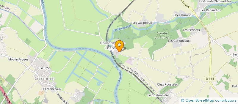 localisation de l'entreprise MONSIEUR PIERRE CLOUZEAU  SAINT-SAVINIEN