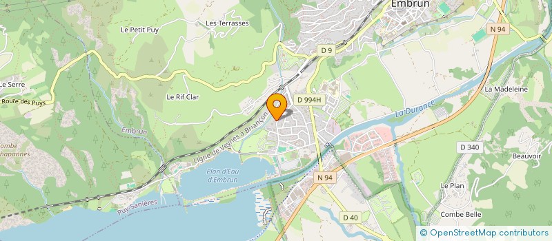 localisation de l'entreprise MONSIEUR PIERRE CLUTIER  EMBRUN