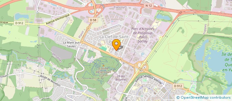 localisation de l'entreprise MONSIEUR PIERRE CLUZEL  ELANCOURT