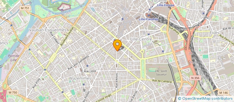 localisation de l'entreprise MONSIEUR PIERRE COASNE à LILLE