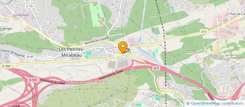 localisation de l'entreprise MONSIEUR PIERRE COATMEUR à LES PENNES-MIRABEAU