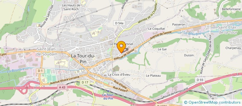 localisation de l'entreprise MONSIEUR PIERRE COBBE  SAINT-CLAIR-DE-LA-TOUR