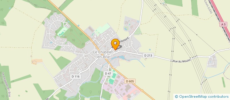 localisation de l'entreprise MONSIEUR PIERRE COCHET  CHATELET-EN-BRIE (LE)