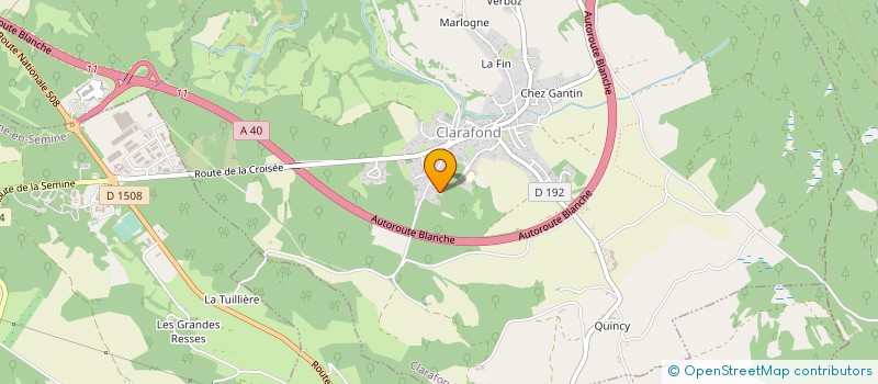 localisation de l'entreprise MONSIEUR PIERRE COCHET  CLARAFOND-ARCINE