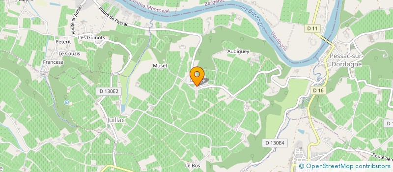 localisation de l'entreprise MONSIEUR PIERRE CODOLO  JUILLAC