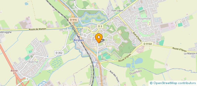 localisation de l'entreprise MONSIEUR PIERRE COEUGNET  BERGUES