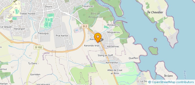 localisation de l'entreprise MONSIEUR PIERRE COEURET  PONT-L'ABBE