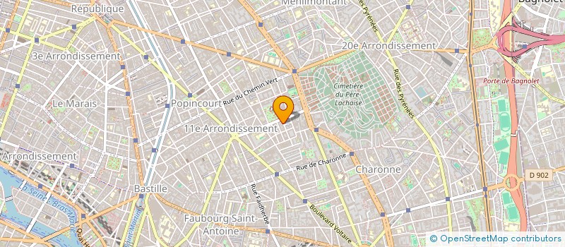 localisation de l'entreprise MONSIEUR PIERRE COGNARD  PARIS