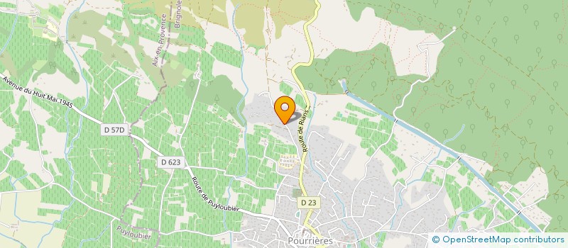 localisation de l'entreprise MONSIEUR PIERRE COGNARD  POURRIERES