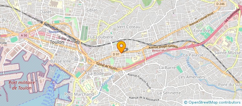 localisation de l'entreprise MONSIEUR PIERRE COILLE  TOULON