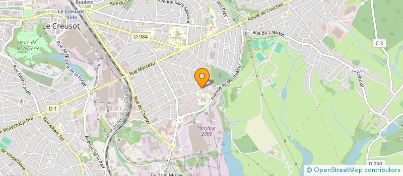 localisation de l'entreprise MONSIEUR PIERRE COIN  LE CREUSOT