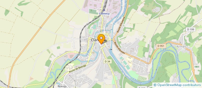 localisation de l'entreprise MONSIEUR PIERRE COLLANTIER à CLAMECY