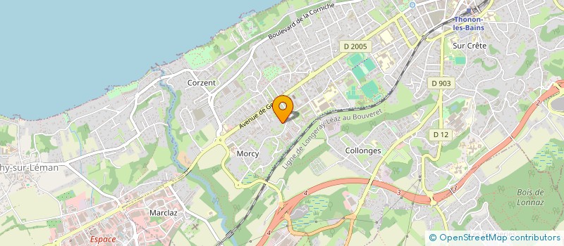 localisation de l'entreprise MONSIEUR PIERRE COLLET à THONON-LES-BAINS