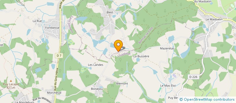 localisation de l'entreprise MONSIEUR PIERRE COLOMBIER à CHAPTELAT