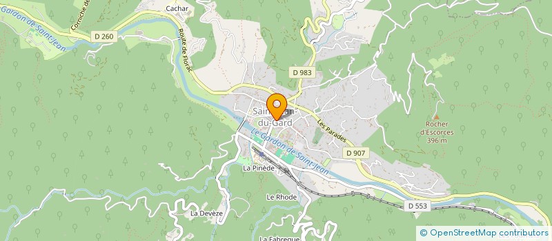 localisation de l'entreprise MONSIEUR PIERRE COMBES  SAINT-JEAN-DU-GARD