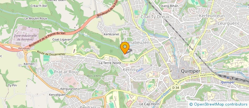 localisation de l'entreprise MONSIEUR PIERRE COMMENGE à QUIMPER
