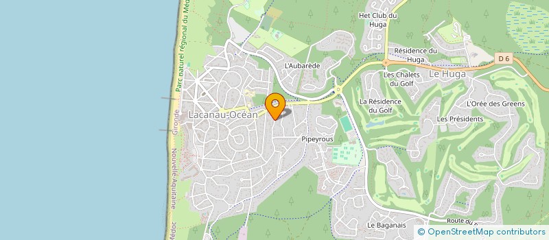 localisation de l'entreprise MONSIEUR PIERRE COMPEYRON  LACANAU