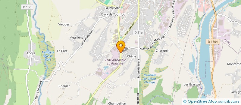 localisation de l'entreprise MONSIEUR PIERRE COMPIEGNE  BELLEY