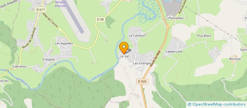 localisation de l'entreprise MONSIEUR PIERRE CONSTANT à ARPAJON-SUR-CERE