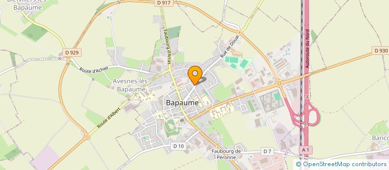 localisation de l'entreprise MONSIEUR PIERRE CONSTANT  BAPAUME