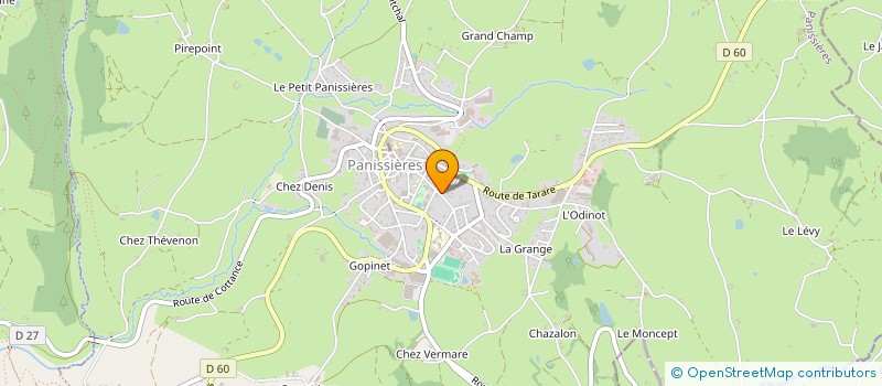 localisation de l'entreprise MONSIEUR PIERRE COQUARD  PANISSIERES