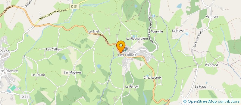 localisation de l'entreprise MONSIEUR PIERRE COQUARD  LES HALLES