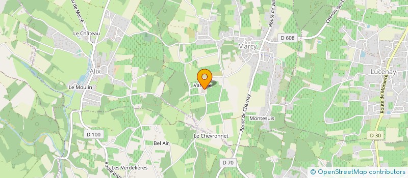 localisation de l'entreprise MONSIEUR PIERRE COQUARD  MARCY