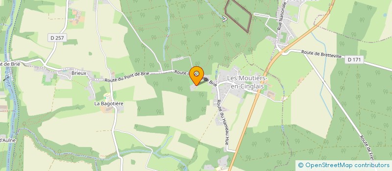 localisation de l'entreprise MONSIEUR PIERRE COQUELIN  MOUTIERS-EN-CINGLAIS (LES)