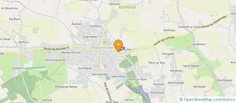 localisation de l'entreprise MONSIEUR PIERRE COQUET  PLOBANNALEC-LESCONIL