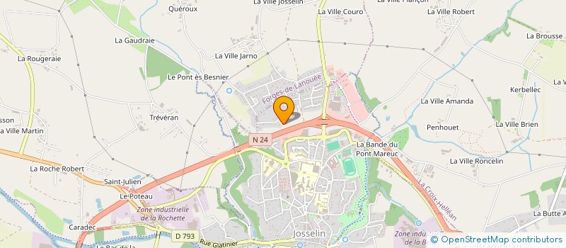 localisation de l'entreprise MONSIEUR PIERRE CORBEL  JOSSELIN