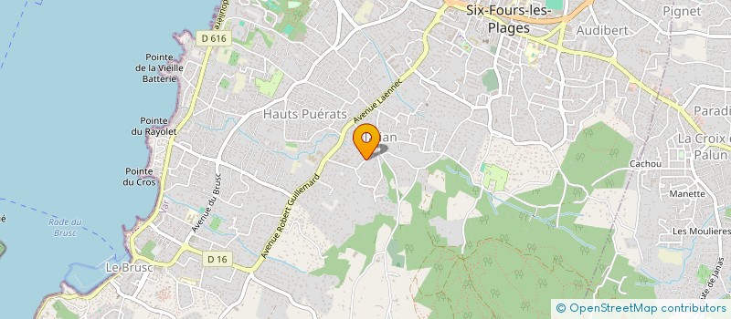 localisation de l'entreprise MONSIEUR PIERRE CORNEAU à SIX FOURS LES PLAGES