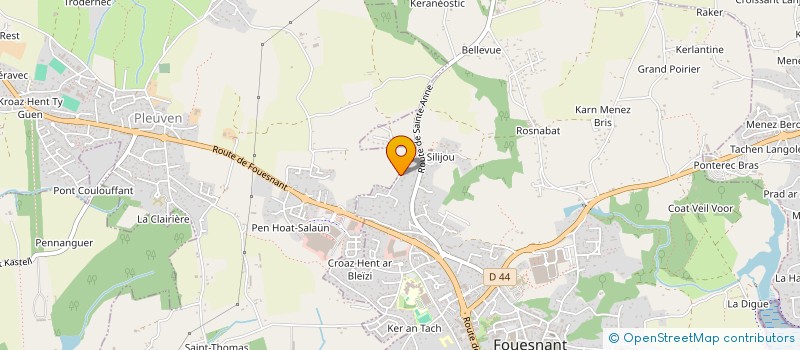 localisation de l'entreprise MONSIEUR PIERRE CORNEC  FOUESNANT
