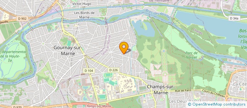 localisation de l'entreprise MONSIEUR PIERRE CORNELOUP  CHAMPS-SUR-MARNE