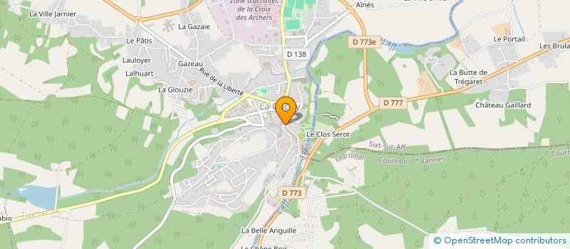 localisation de l'entreprise MONSIEUR PIERRE CORNU  LA GACILLY