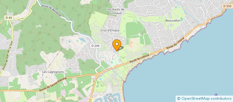 localisation de l'entreprise MONSIEUR PIERRE CORRIC  GRIMAUD