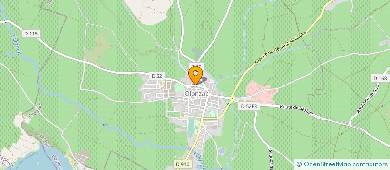 localisation de l'entreprise MONSIEUR PIERRE CORTAL  OLONZAC