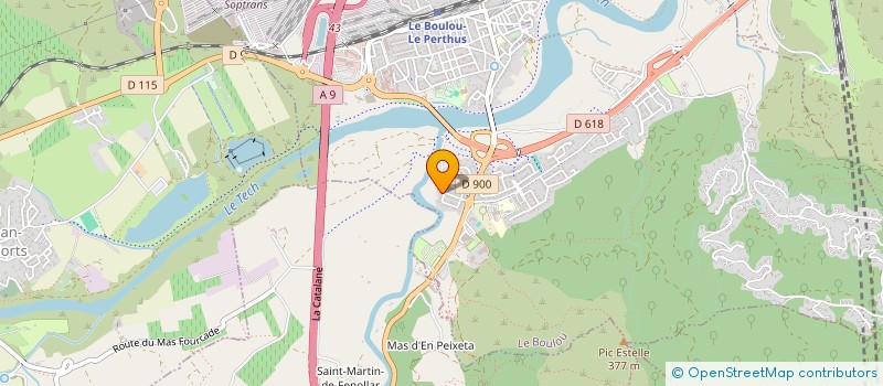 localisation de l'entreprise MONSIEUR PIERRE CORTES  LE BOULOU