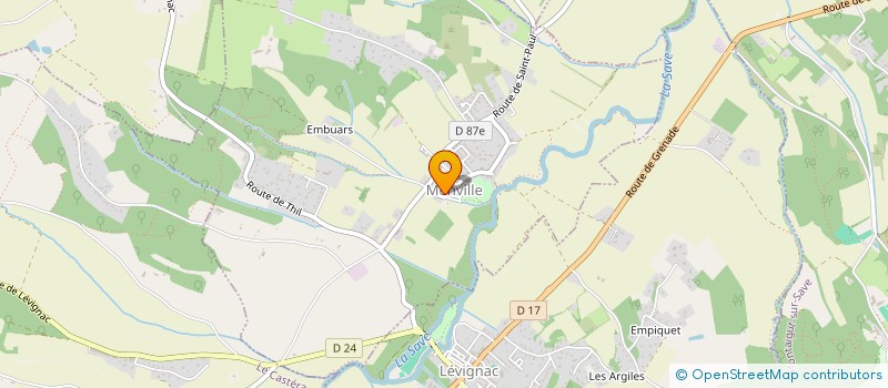 localisation de l'entreprise MONSIEUR PIERRE CORTESE  LEVIGNAC