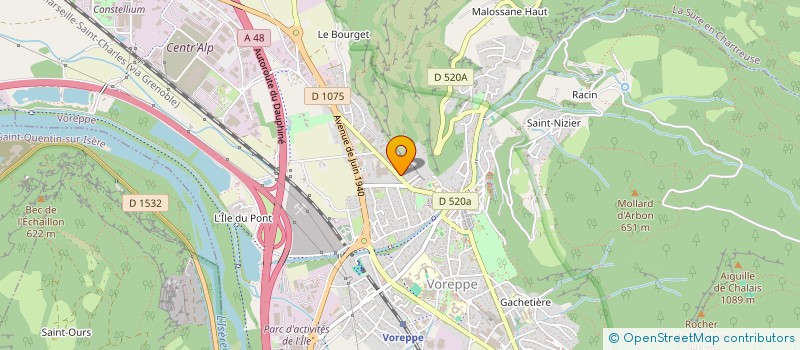 localisation de l'entreprise MONSIEUR PIERRE CORTINOVIS  VOREPPE